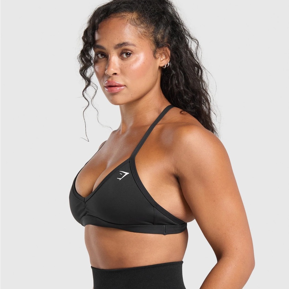 Black size Medium gymshark minimal sports bra